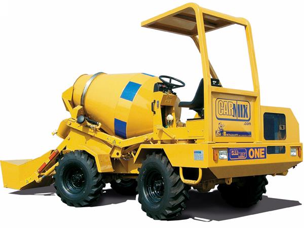 xe trộn bê tông tự nạp liệu Carmix 1m3